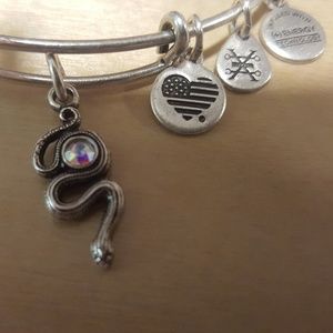 ALEX & ANI 'SNAKE W/ CRYSTAL' bracelet